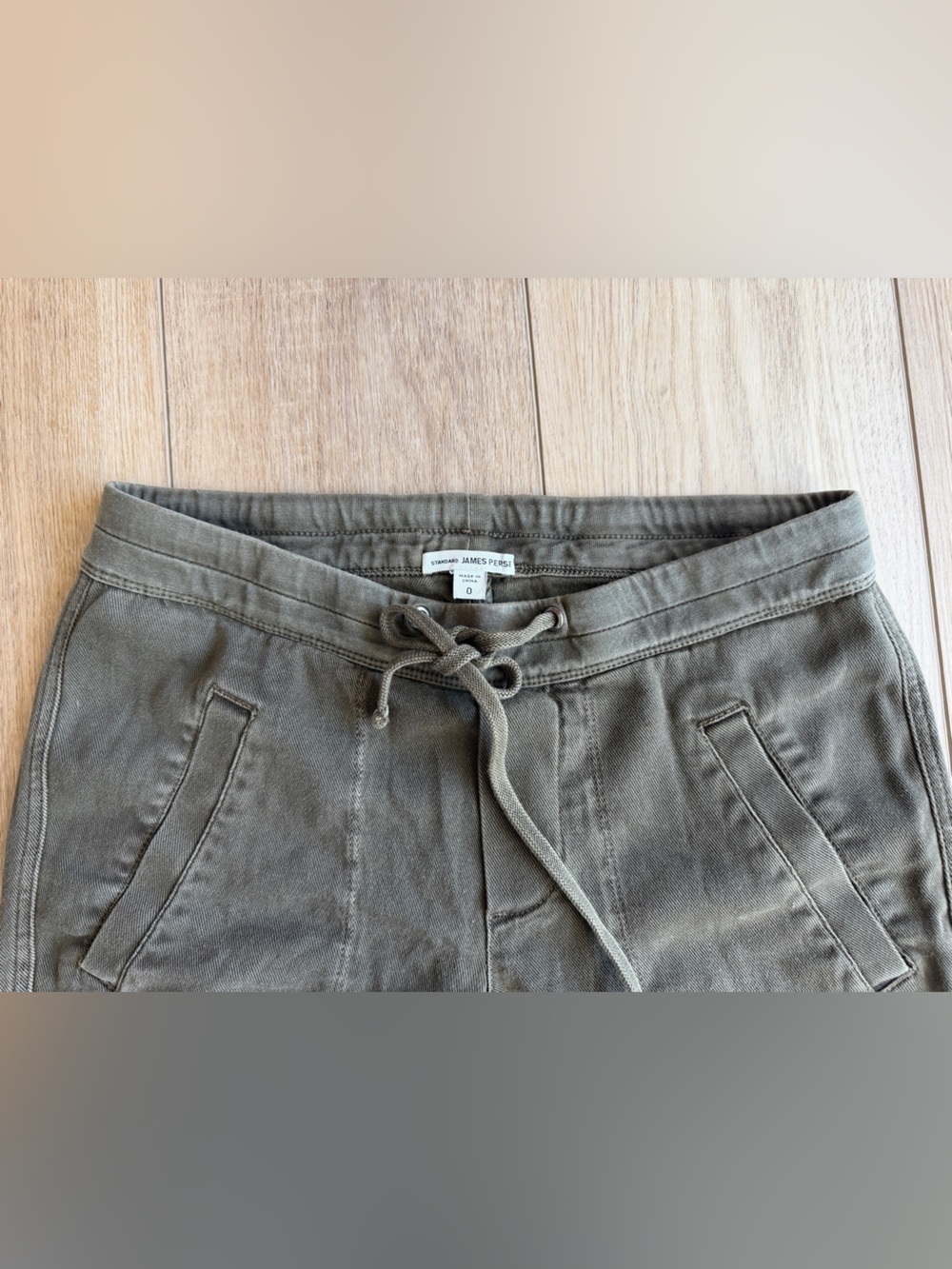 James Perse Olive Drawstring Joggers - Picture 3 of 3